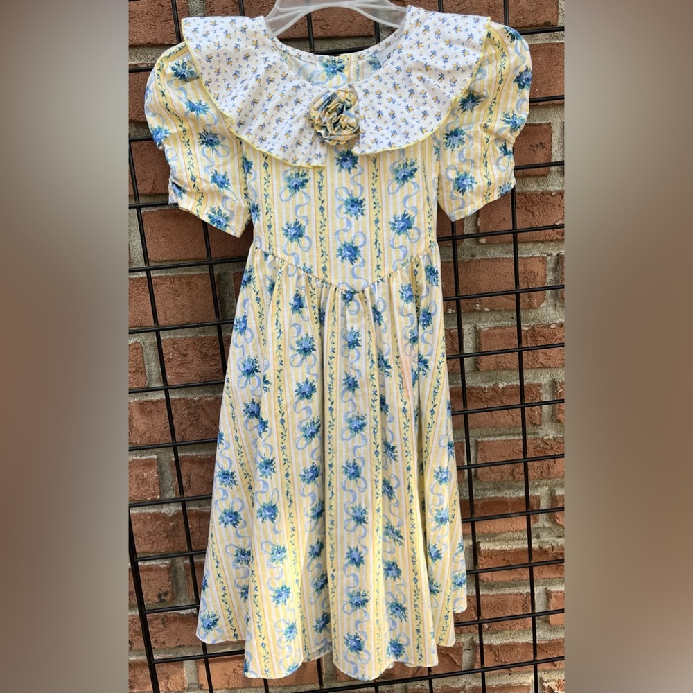 Vintage Little Girls Jo Lene Dress 6X